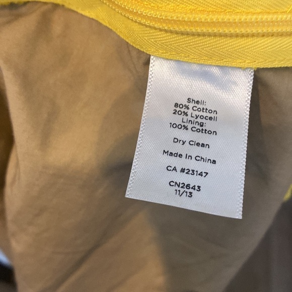 Talbots Yellow daisy lace overlay top. Springtime Sz L Easter business office - Picture 8 of 9